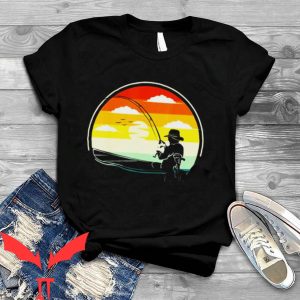 Happy Fisherman T-Shirt Vintage Funny Trendy Tee Shirt