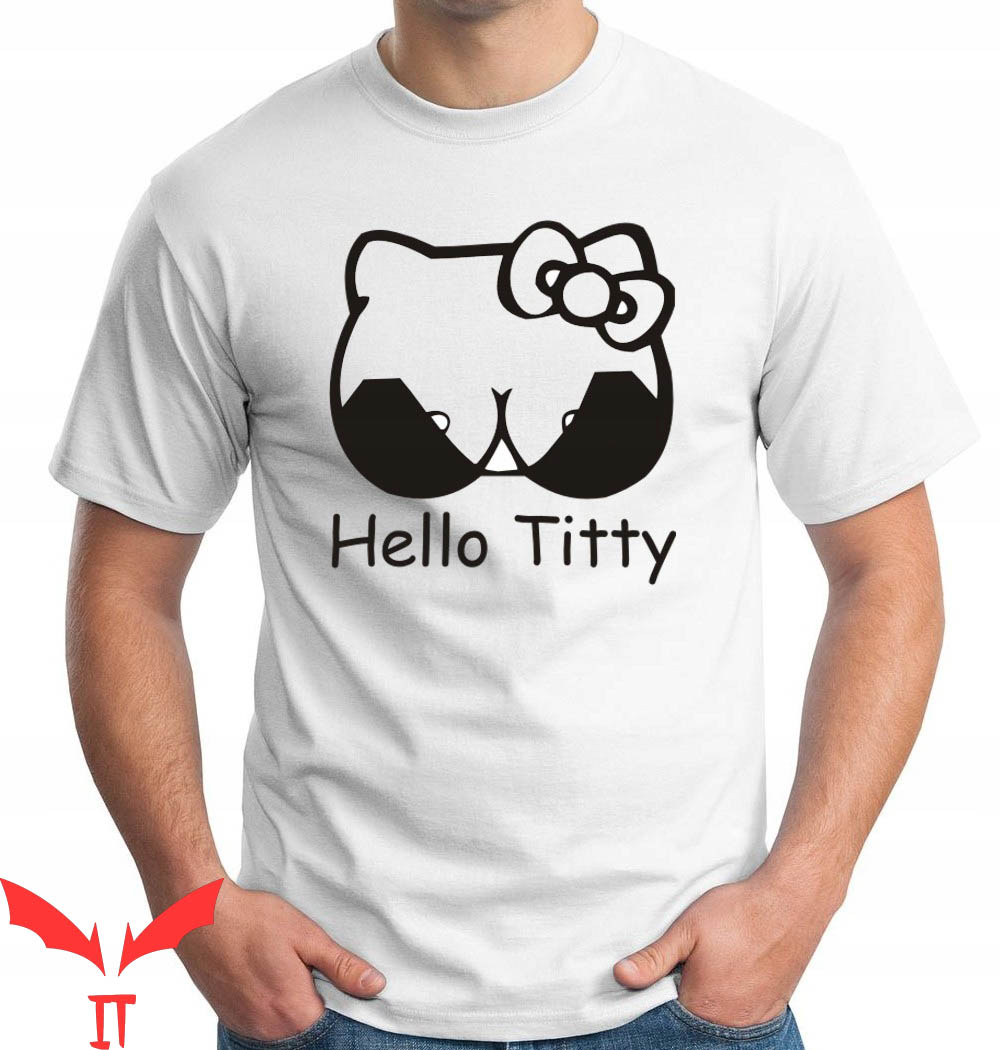 Hello Titties T-Shirt Funny Meme Empowerment Boobs In Bras