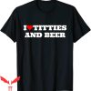Hello Titties T-Shirt I Heart Titties And Beer Love Funny