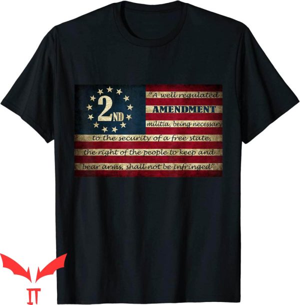 I Am The Militia T-Shirt Second Amendment Vintage Flag Tee