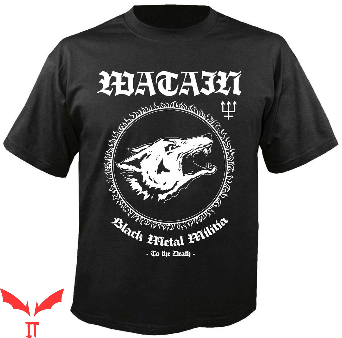 I Am The Militia T-Shirt Watain Black Metal Militia Tee Shirt