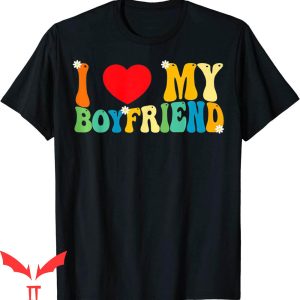 I Heart My BF T-Shirt I Love My Boyfriend Funny Valentine