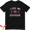 I Heart My BF T-Shirt I Love My Boyfriend Red Heart Funny