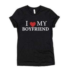 I Heart My BF T-Shirt I Love My Boyfriend Valentine's Day