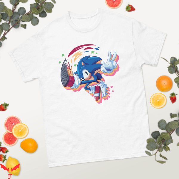 Joe Rogan Podcast Sonic T-Shirt Classic Sonic The Hedgehog