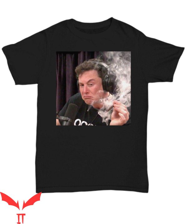 Joe Rogan Podcast T-Shirt Elon Musk Smoking Weed On JRE