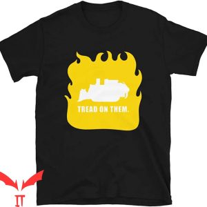 Killdozer T-Shirt On Fire Tread On Them Cool Graphic Trendy