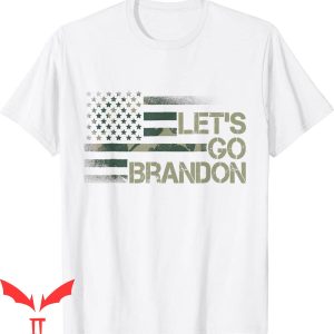 Let's Go Brandon T-Shirt Camouflage US Flag Tee Shirt