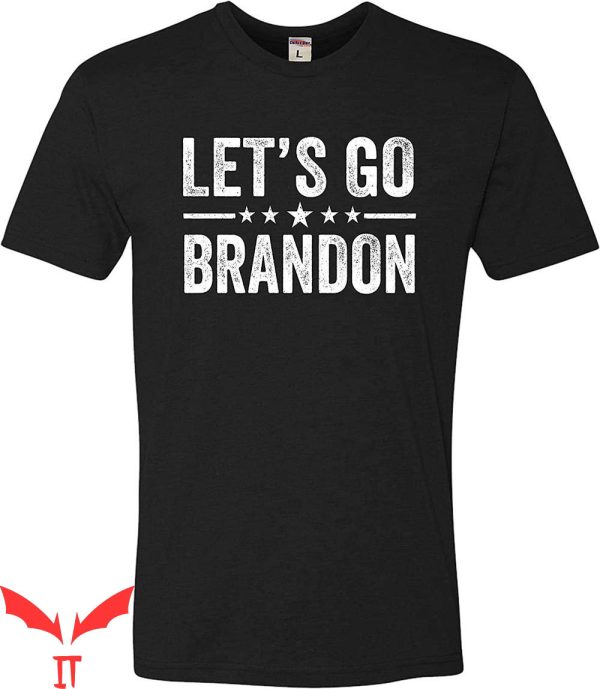 Let’s Go Brandon T-Shirt Colorful Graphic Design With Phrase
