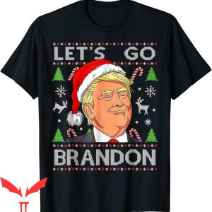 Let’s Go Brandon T-Shirt Funny Trump Christmas Tee Shirt