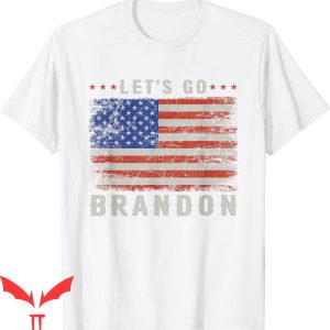 Let’s Go Brandon T-Shirt Funny Vintage American Flag Tee