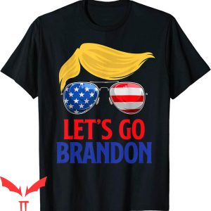 Let’s Go Brandon T-Shirt Trump America Flag Tee Shirt