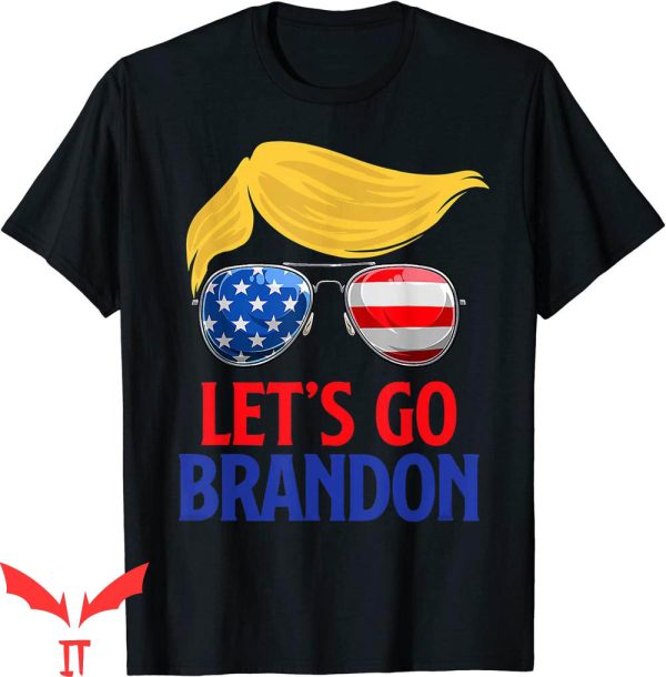 Let’s Go Brandon T-Shirt Trump America Flag Tee Shirt