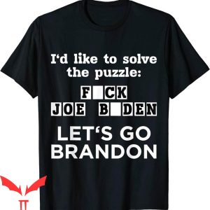 Let's Go Brandon T-Shirt US Solve The Puzzle Funny Tee Shirt