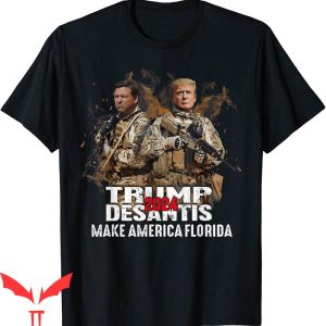 Make America Florida T-Shirt DeSantis Election Trump Ron