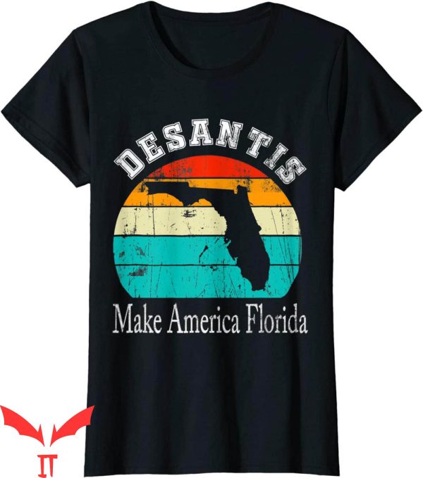 Make America Florida T-Shirt Vintage Trump DeSantis 2024