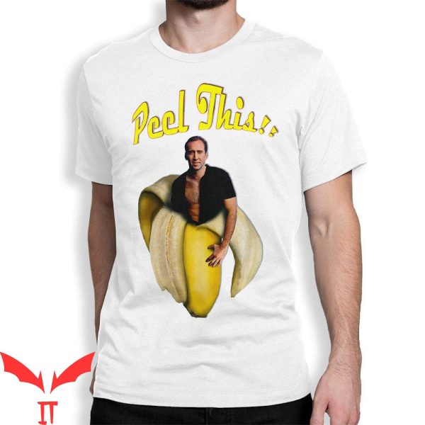 Nicolas Cage John Travolta T-Shirt Banana Funny Tee Shirt
