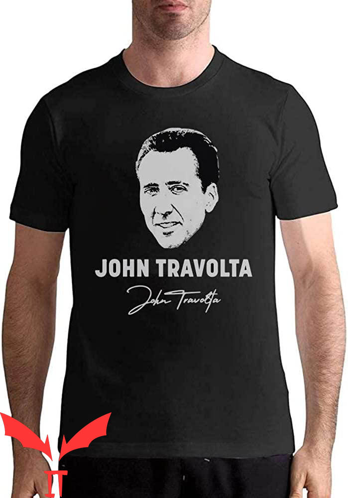 Nicolas Cage John Travolta T-Shirt Funny Cage Design Tee