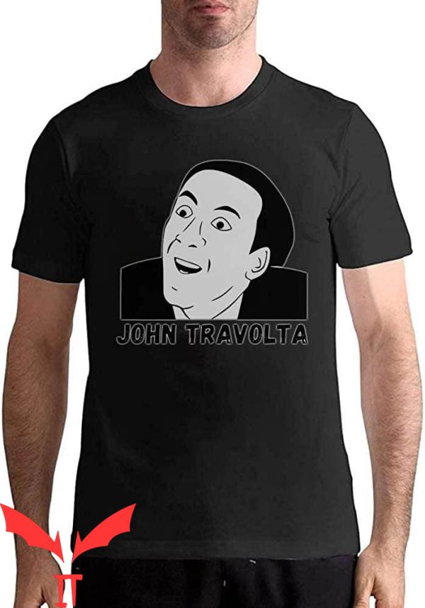 Nicolas Cage John Travolta T-Shirt Funny Cage Face Style