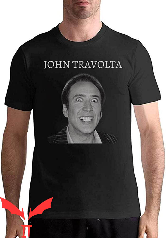 Nicolas Cage John Travolta T-Shirt Funny Cage Meme Tee