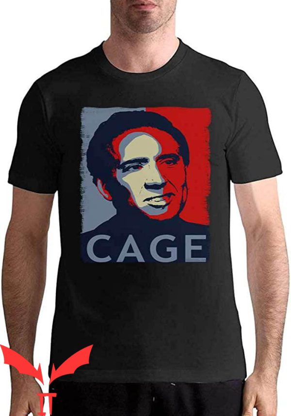 Nicolas Cage John Travolta T-Shirt Funny Gage Art Design Tee