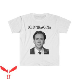 Nicolas Cage John Travolta T-Shirt Funny Style Design Tee