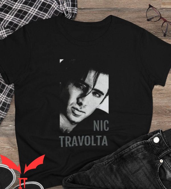 Nicolas Cage John Travolta T-Shirt Graphic Design Funny Tee