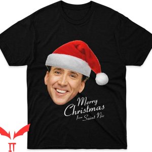 Nicolas Cage John Travolta T-Shirt Merry Christmas Tee