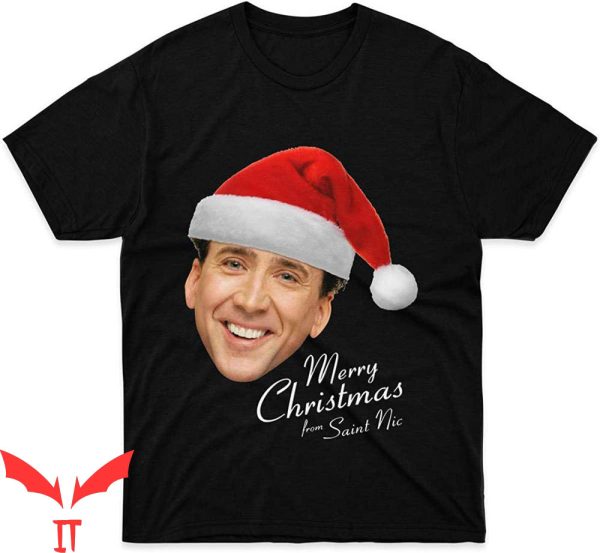 Nicolas Cage John Travolta T-Shirt Merry Christmas Tee