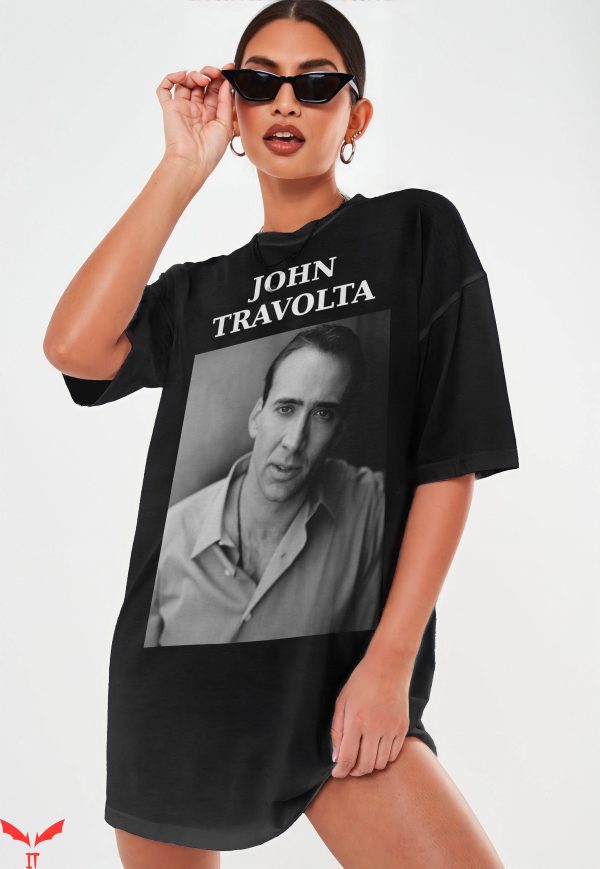 Nicolas Cage John Travolta T-Shirt Retro Actor Funny Tee