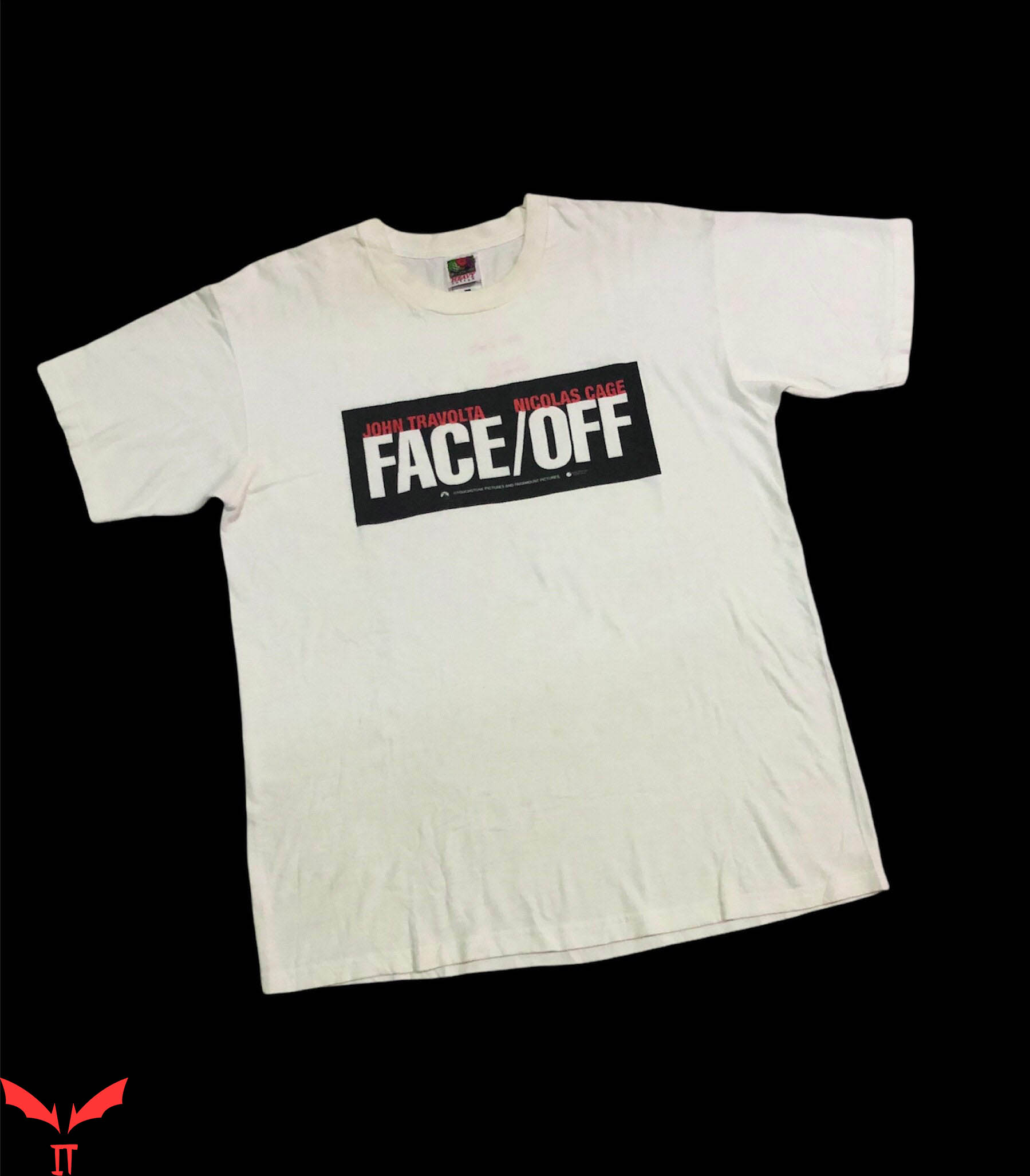 Nicolas Cage John Travolta T-Shirt Vintage 90s Face Off Tee