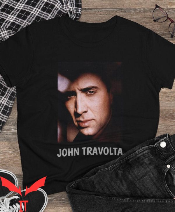 Nicolas Cage John Travolta T-Shirt Vintage Funny Graphic