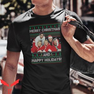 Nsync Christmas T-Shirt Merry Chrismas And Happy Holidays