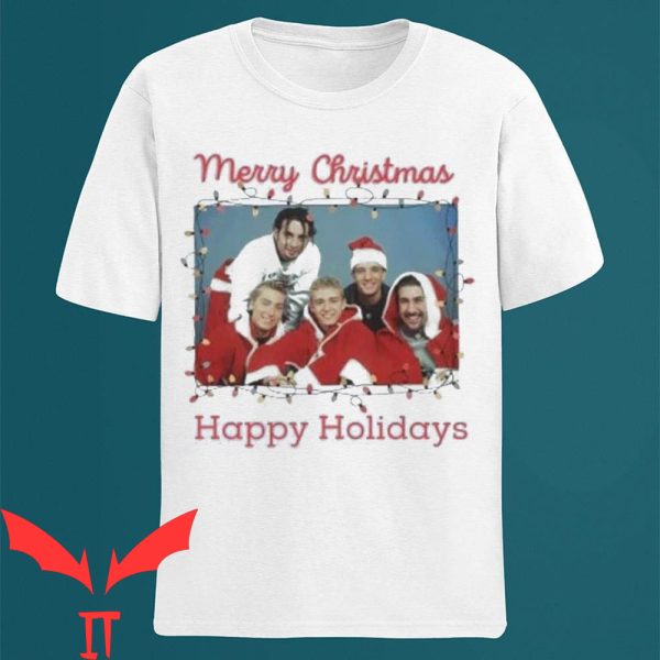 Nsync Christmas T-Shirt Merry Chrismas Happy Holidays Tee