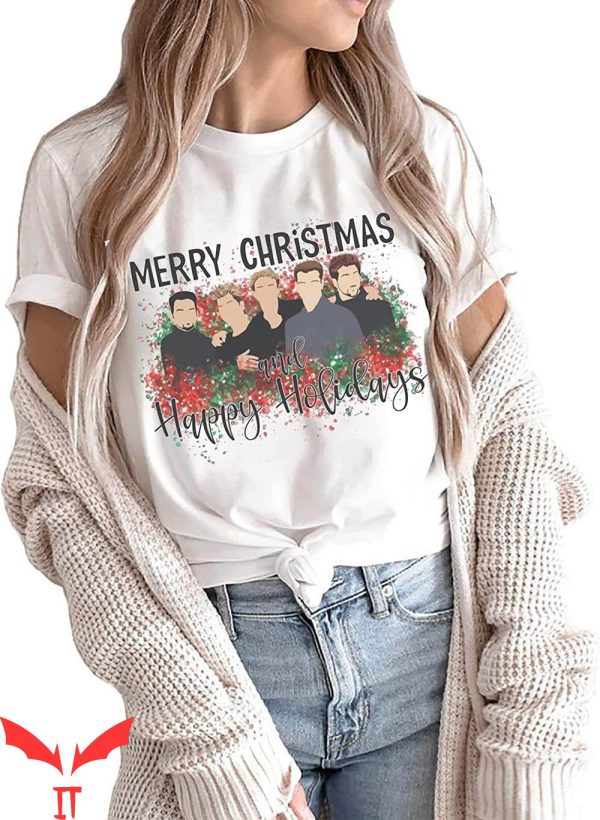 Nsync Christmas T-Shirt NSYNC Happy Holidays Christmas Shirt