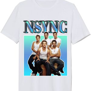 Nsync Christmas T-Shirt NSYNC Vintage Boy Band Tee Shirt