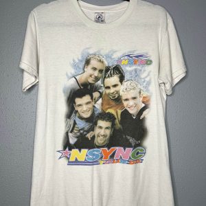 Nsync Christmas T-Shirt VTG Official NSYNC 1999 Tour Tee