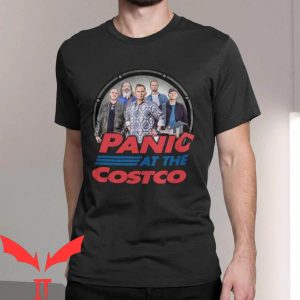 Panic At The Costco T-Shirt Funny Graphic Cool Design