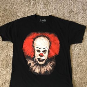 Pennywise 1990 T-Shirt Halloween Scary Tee IT The Movie