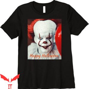 Pennywise 1990 T Shirt Happy Halloween Scary Clown Face IT