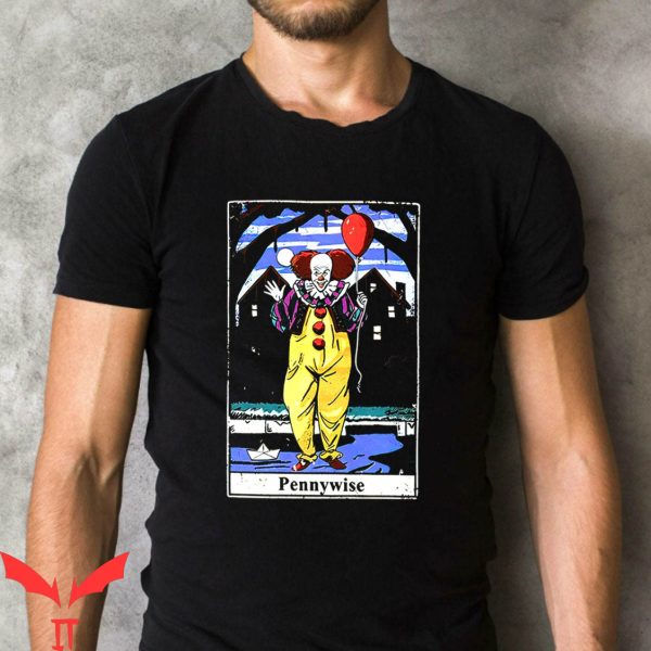 Pennywise 1990 T-Shirt IT Pennywise Stephen Kings Tarot Card