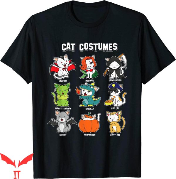 Pennywise Cat T Shirt Costumes Funny Kitten Lover