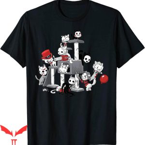 Pennywise Cat T Shirt Horror Movies Funny Playing Cats