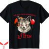 Pennywise Cat T Shirt Meow Scary Kitten IT The Movie