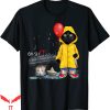 Pennywise Cat T Shirt Oh Shit Cat Clown Cat Wear Raincoat