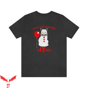 Pennywise Cat T Shirt Scary Kitten IT The Clown Horror Movie