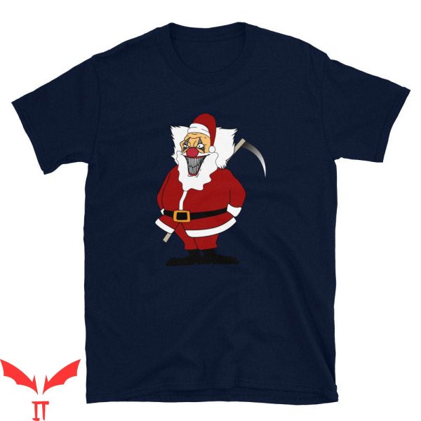 Pennywise Christmas T Shirt Killer Santa Claus Clown IT Movie