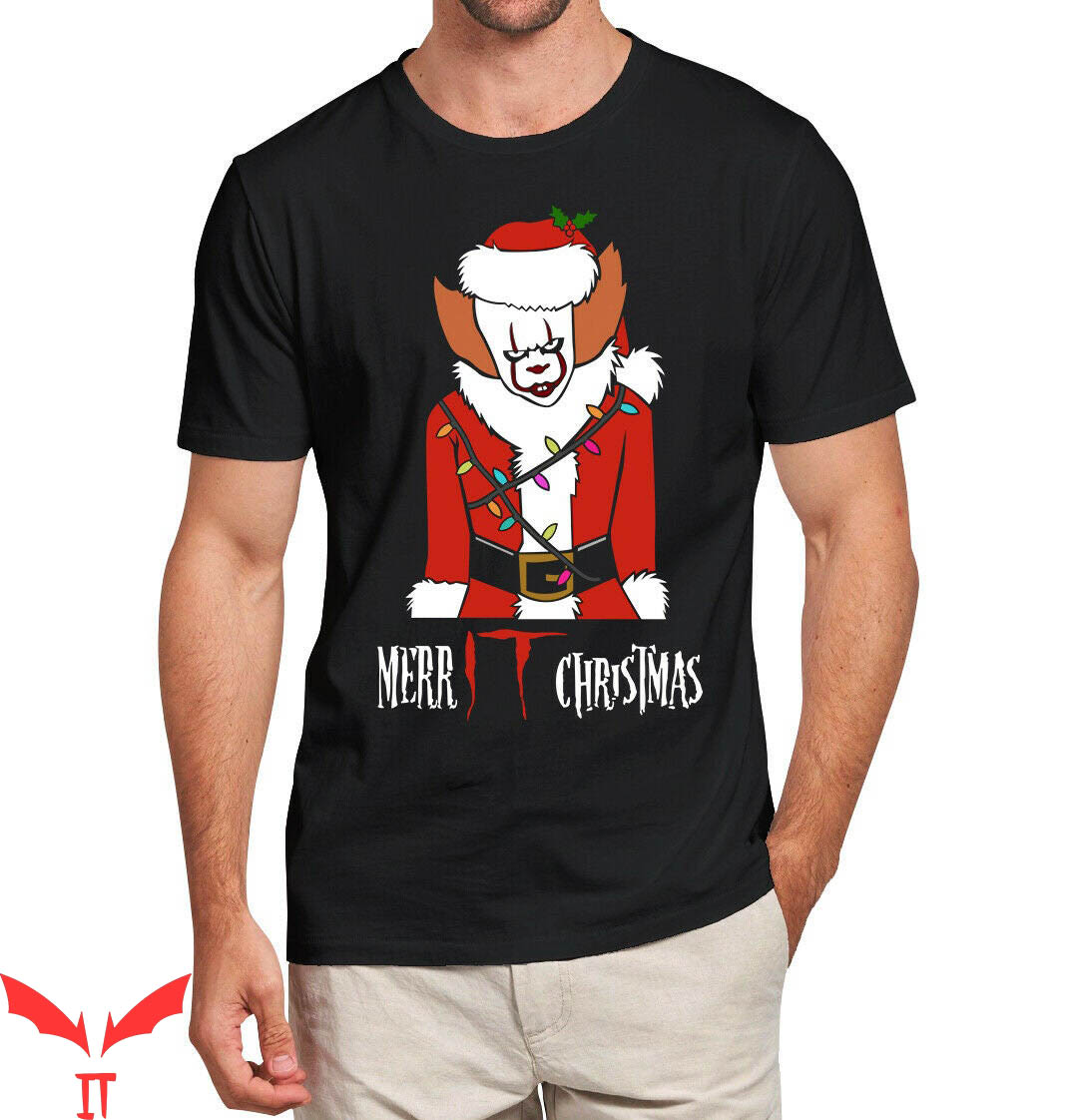 Pennywise Christmas T Shirt New Ugly Christmas Pennywise