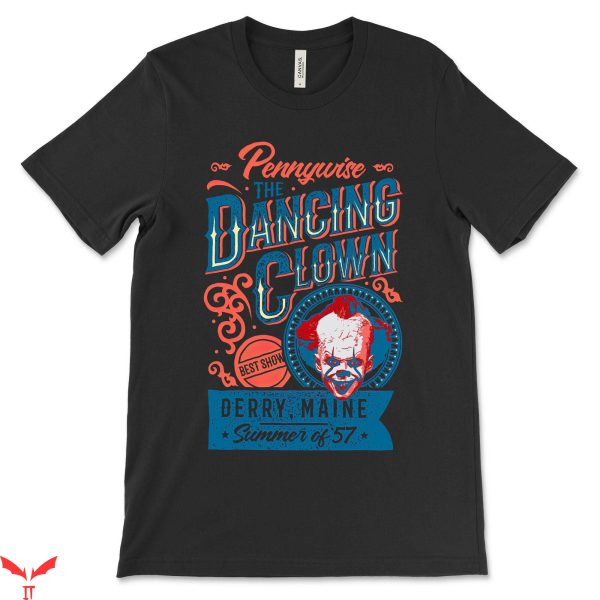 Pennywise Clown T Shirt Horror Clown Face IT The Movie