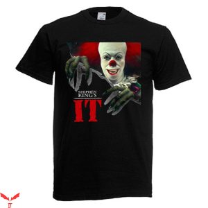 Pennywise Clown T Shirt IT Clown Horror Movie Black Navy